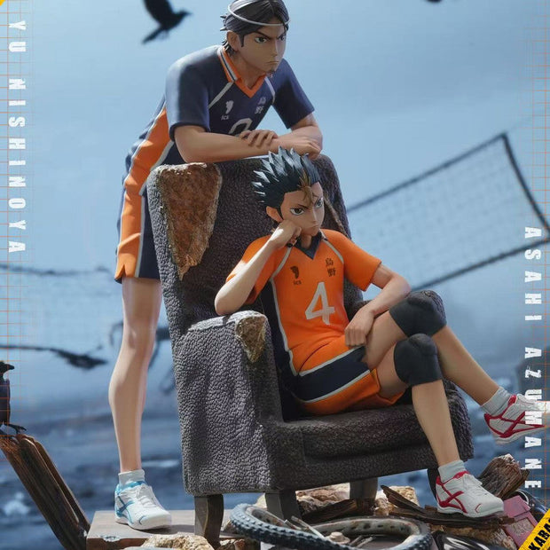 [Pre-Order] HIKARI Studio - Statue - Haikyuu!! - Yu Nishinoya & Asahi Azumane