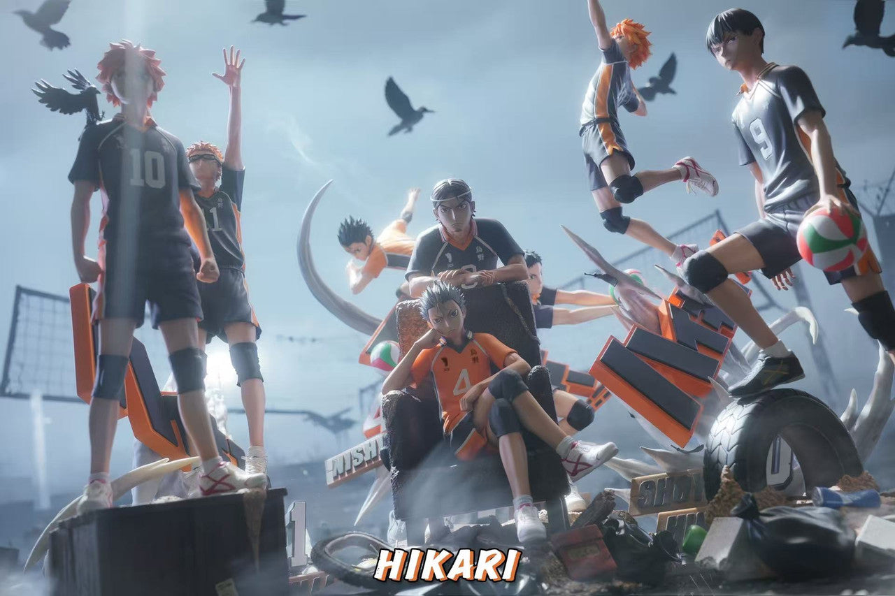 [Pre-Order] HIKARI Studio - Statue - Haikyuu!! - Yu Nishinoya & Asahi Azumane