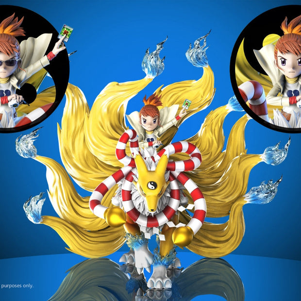 [Pre-Order] DMX Studio - Statue - Digimon - Adventure 3 Makino Ruki & Kyubimon & Renamon