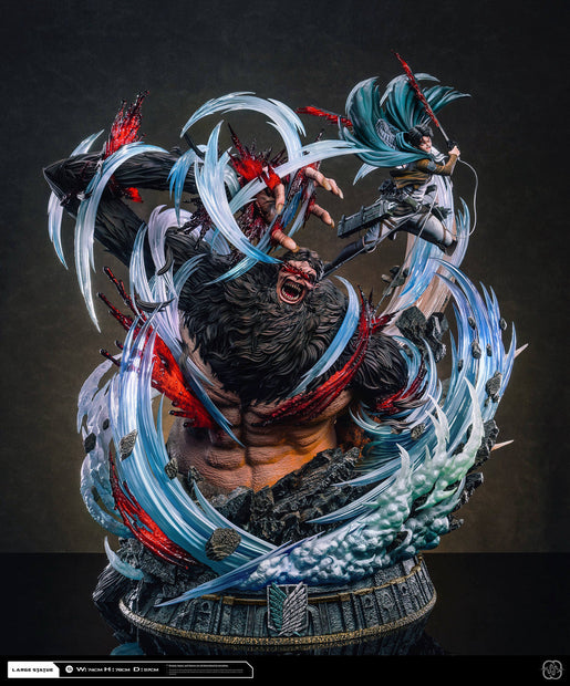 [Pre-Order] Hertz Studio  - Statue - Attack on Titan - 2.0 Ackerman Levi vs Zeke