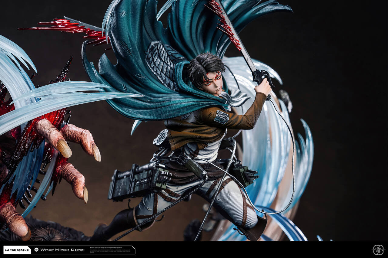 [Pre-Order] Hertz Studio  - Statue - Attack on Titan - 2.0 Ackerman Levi vs Zeke
