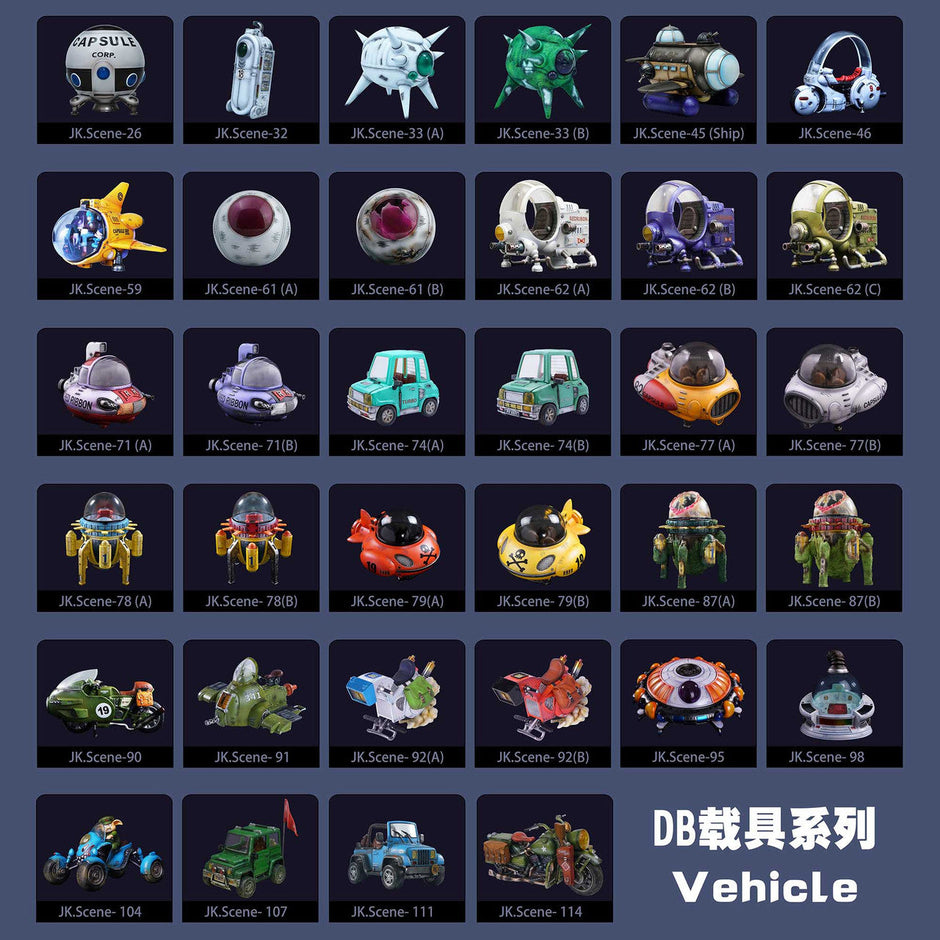 [Pre-Order Closed] Jacksdo Studio - Statue - DB Title Page Vehicle Military Motorcycle - Dragon Ball