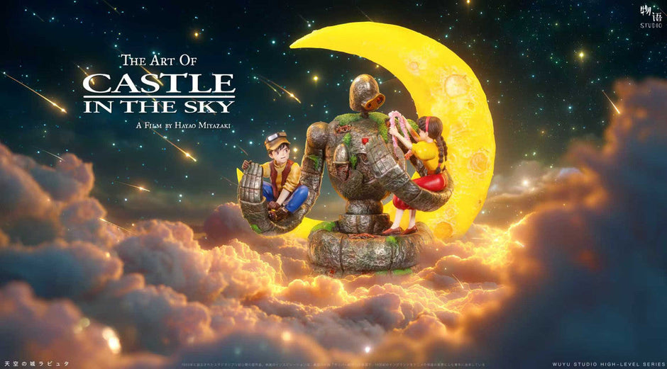 [Pre-Order] Wu Yu Studio - Statue - Castle in the Sky - Embrace of Love Laputian Robo X Sheeta X Pazu