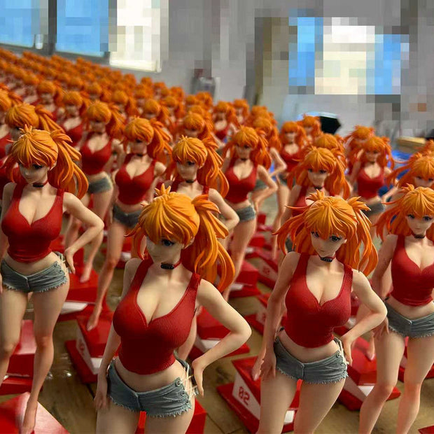 [Warehouse in Stock] THE SUMMER PLANTS Studio - Statue - Neon Genesis Evangelion - Summer Girlfriend Series Campus Belle Asuka