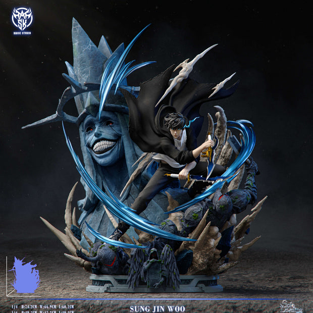 [Pre-Order] Mask Studio - Statue - Sung Jin Woo VS Statue of God Solo Leveling