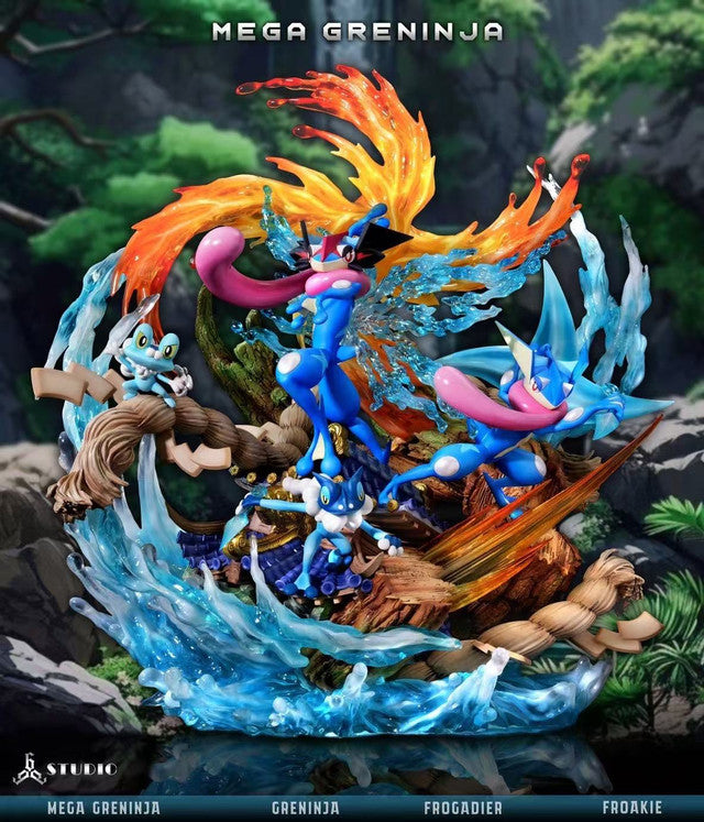 [Pre-Order] 666 Studio - Statue - Mega Greninja Water Shuriken All Out Pokémon