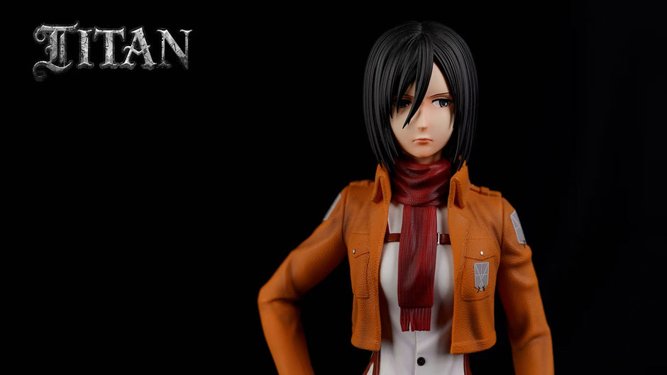 [Pre-Order] TITAN Studio - Statue - 104th Training Corps #9 #10 Mikasa X Instructor Attack on Titan