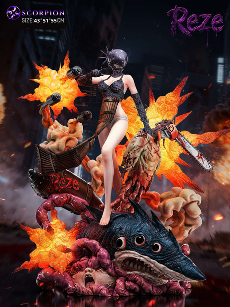 [Pre-Order] Scorpion Studio - Statue - Reze (Bomb Devil) 1/4 Scale Statue Chainsaw Man