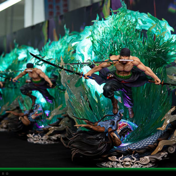 [Warehouse in Stock] ZZDD Studio - Statue - One Piece Zoro with LED Green version