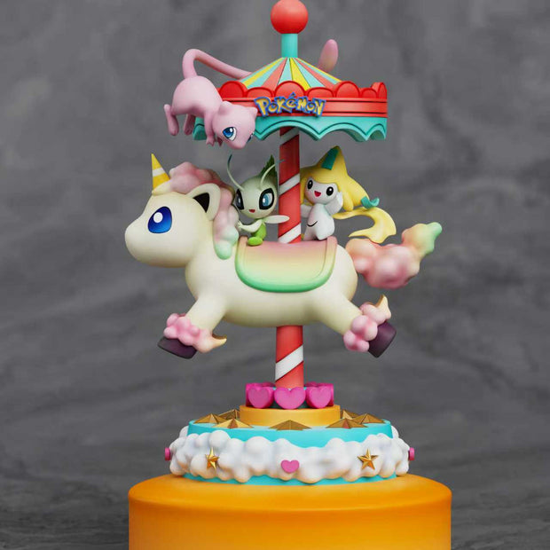 [Pre-Order] Sun Studio - Statue - Hobbyhorse Series #7 Mew X Celebi X Jirachi Pokémon
