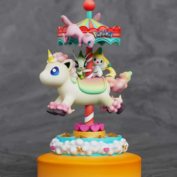 [Pre-Order] Sun Studio - Statue - Hobbyhorse Series #7 Mew X Celebi X Jirachi Pokémon