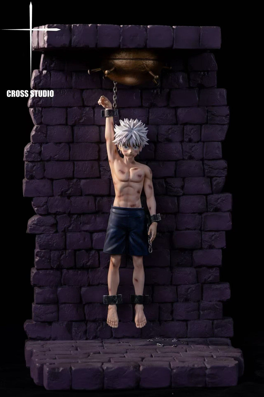 [Pre-Order] Cross Studio - Statue - Hunter x Hunter Hanging and beating Killua
