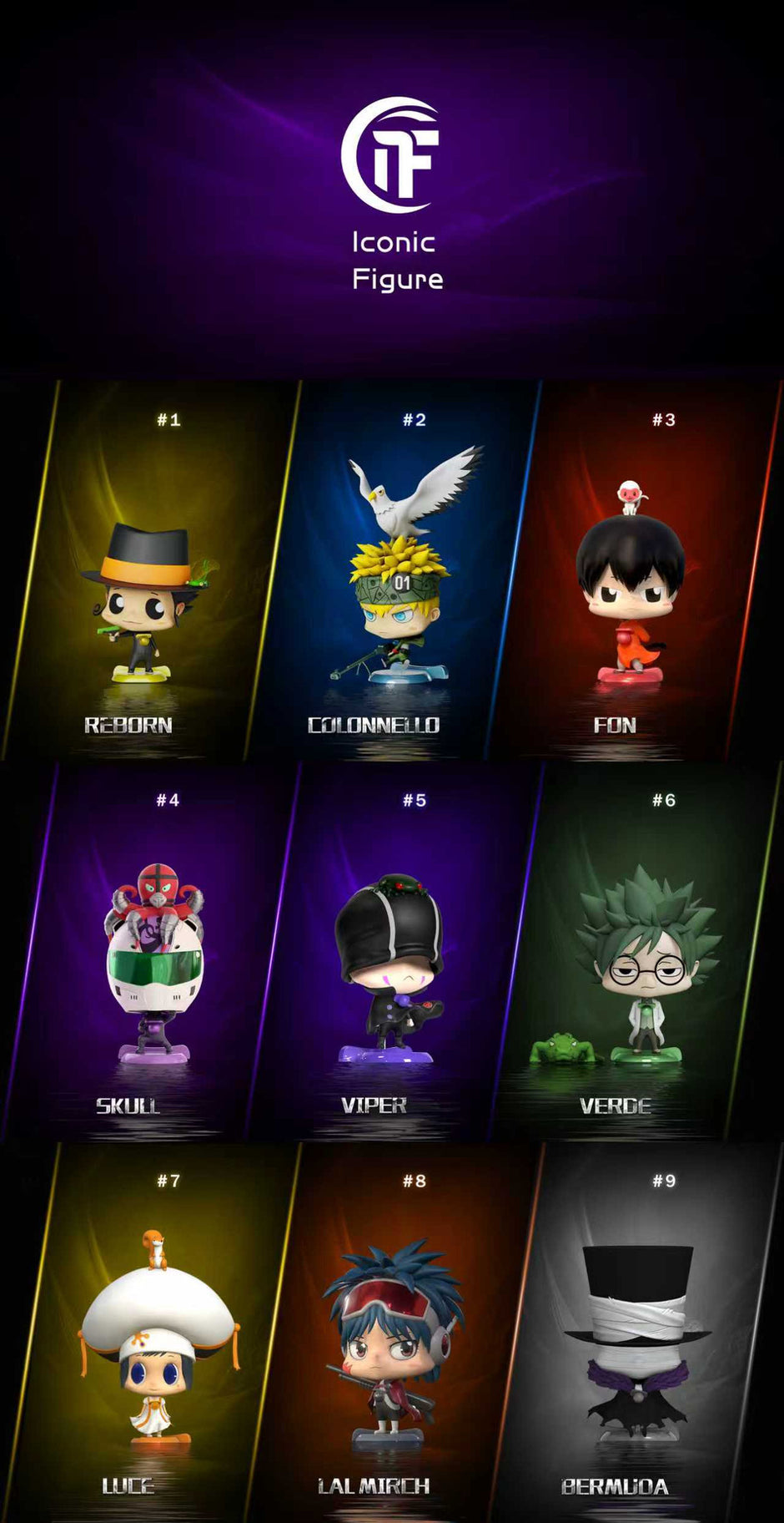 [Pre-Order] Iconic Figure Studio - Statue - Arcobaleno Series #9 Bermuda Katekyo Hitman Reborn