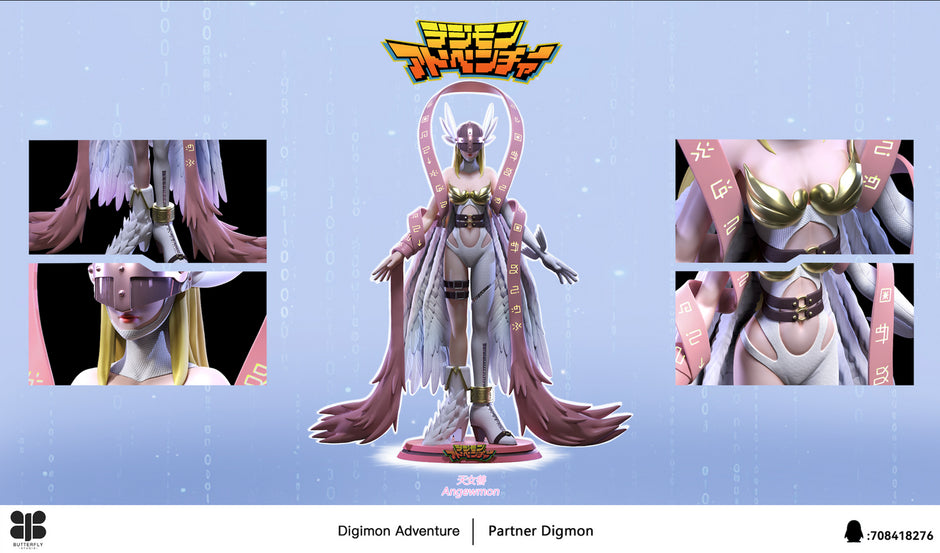 [Pre-Order] Butterfly Studio - Statue - Angewomon X Salamon Digimon