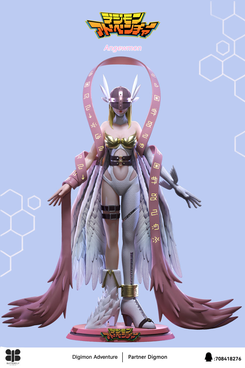 [Pre-Order] Butterfly Studio - Statue - Angewomon X Salamon Digimon