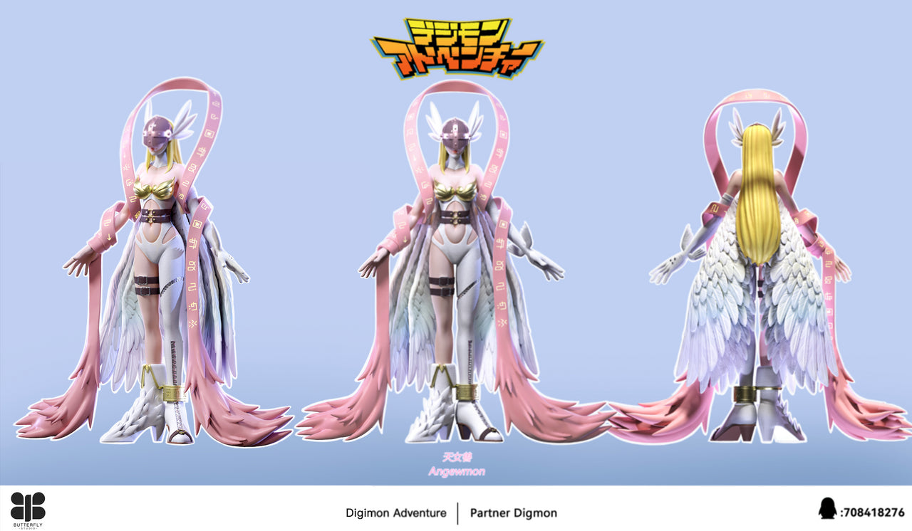 [Pre-Order] Butterfly Studio - Statue - Angewomon X Salamon Digimon
