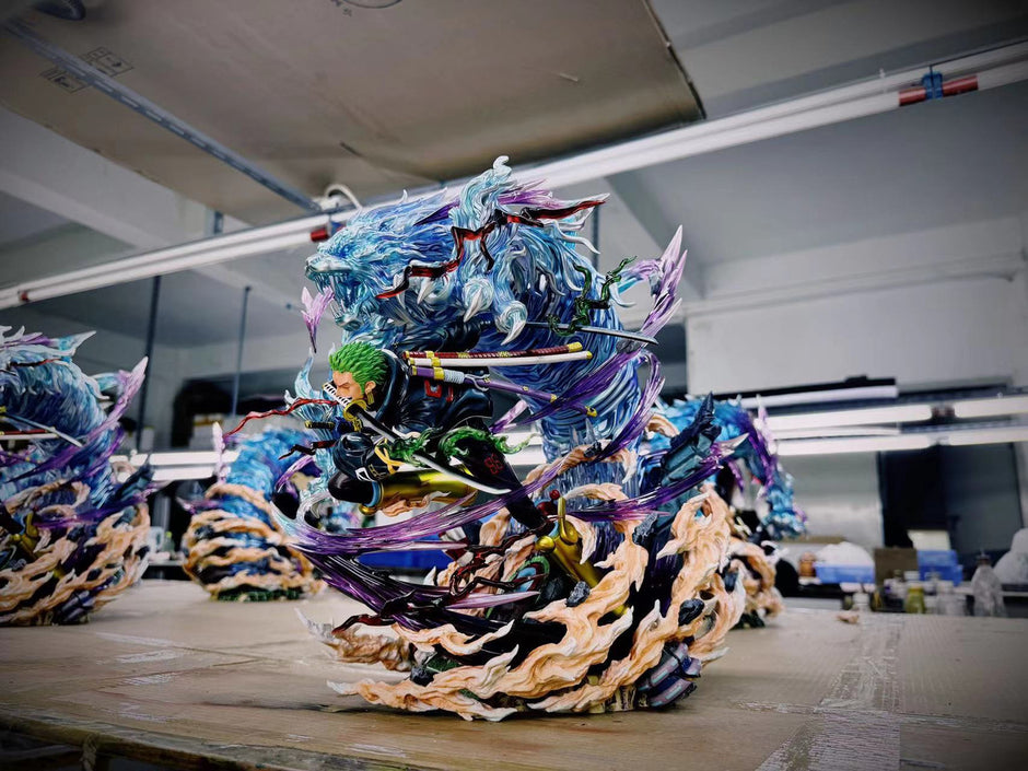 [Warehouse in Stock] ShowMaker & Old Time Studio - Statue - One Piece Egghead Three Sword Style Roronoa Zoro