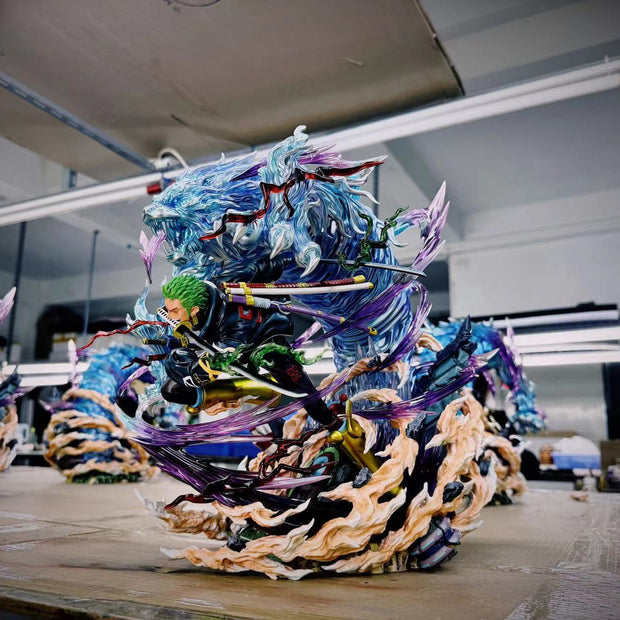 [Warehouse in Stock] ShowMaker & Old Time Studio - Statue - One Piece Egghead Three Sword Style Roronoa Zoro