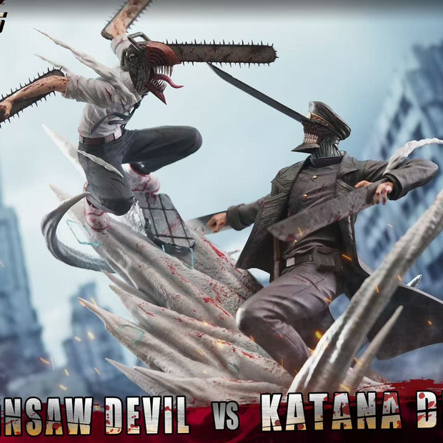 [Pre-Order] 0715 Studio - Statue - Denji vs Devil of the Knife Chainsaw Man