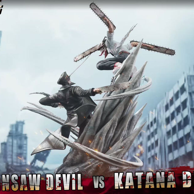 [Pre-Order] 0715 Studio - Statue - Denji vs Devil of the Knife Chainsaw Man