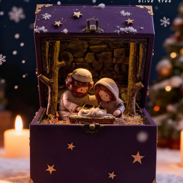 [Pre-Order] Green Olive Tree Studio - Statue - Christmas Story Nativity Music box