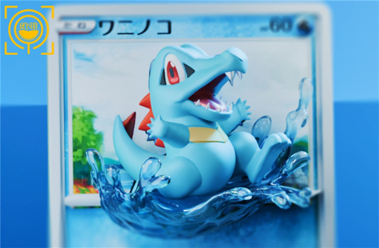 [Pre-Order] GEISHA Studio - Statue - Cards Episode #23 Chikorita #24 Totodile #25 Cyndaquil Pokémon