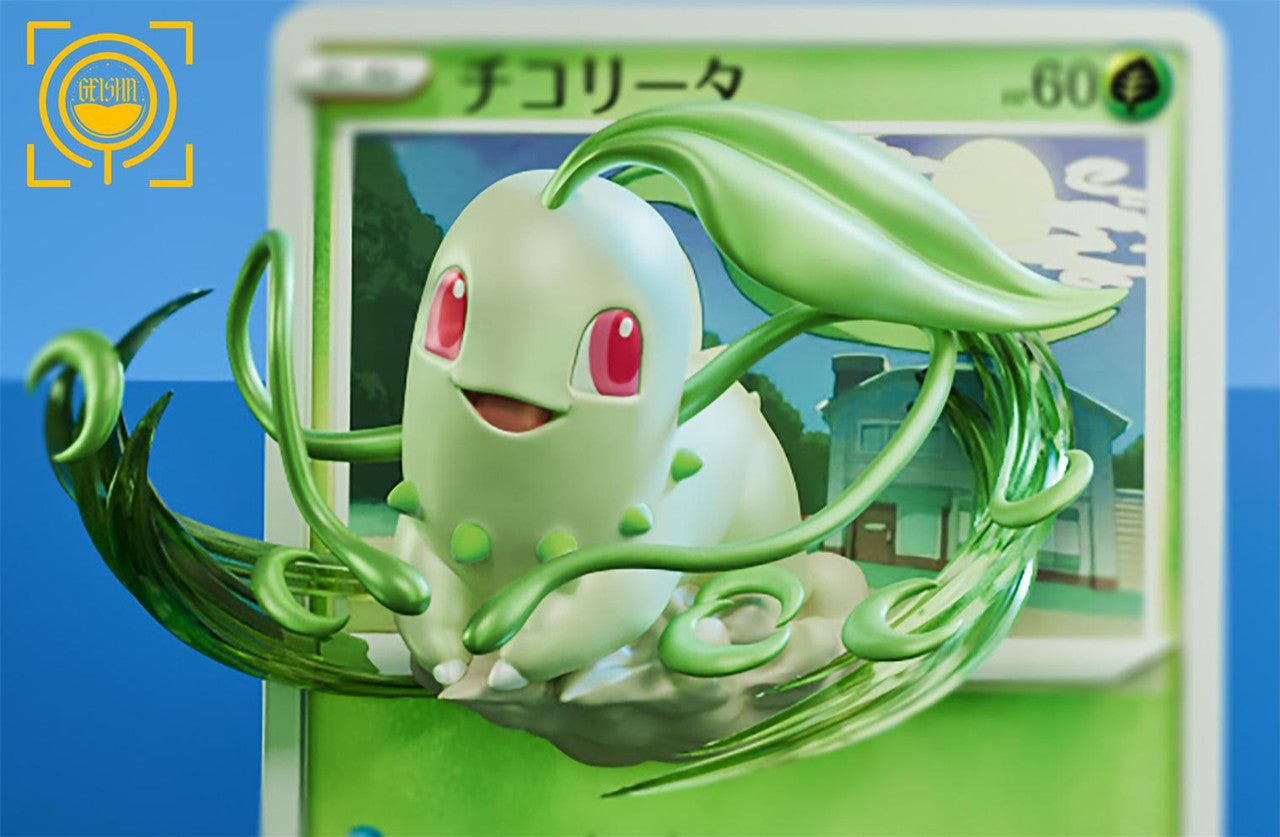 [Pre-Order] GEISHA Studio - Statue - Cards Episode #23 Chikorita #24 Totodile #25 Cyndaquil Pokémon