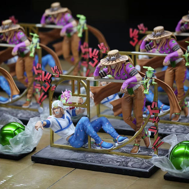 [Warehouse in Stock] CHIKARA Studio  - Statue - JOJO's Bizarre Adventure - SBR Johnny Joestar & Gyro Zeppeli
