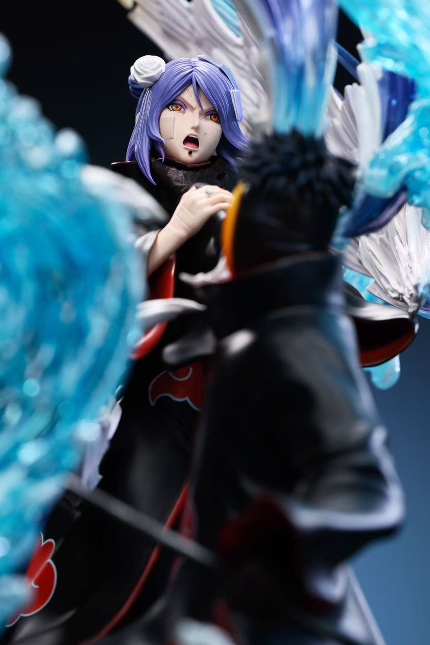 [Warehouse in Stock] Ran Dian Studio - Statue - Naruto - Akatsuki Series #8 Uchiha Obito(Tobi) & Konan