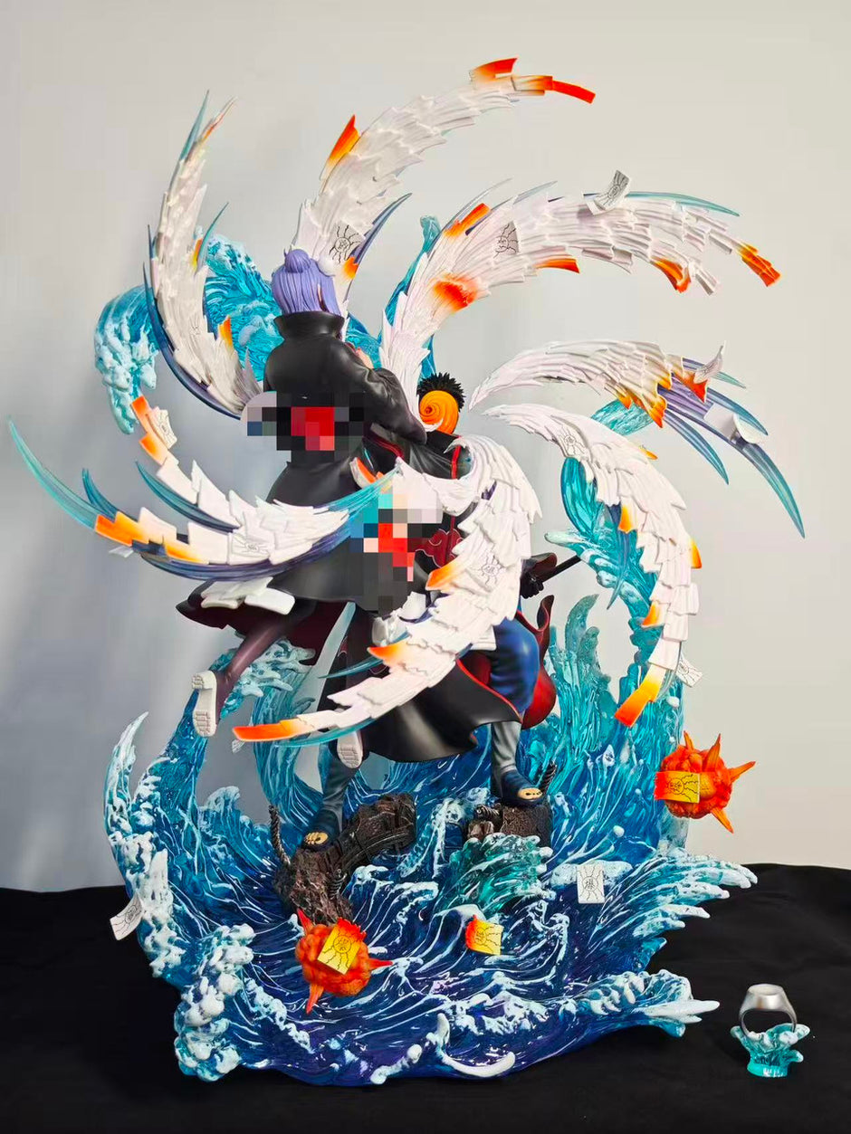 [Warehouse in Stock] Ran Dian Studio - Statue - Naruto - Akatsuki Series #8 Uchiha Obito(Tobi) & Konan