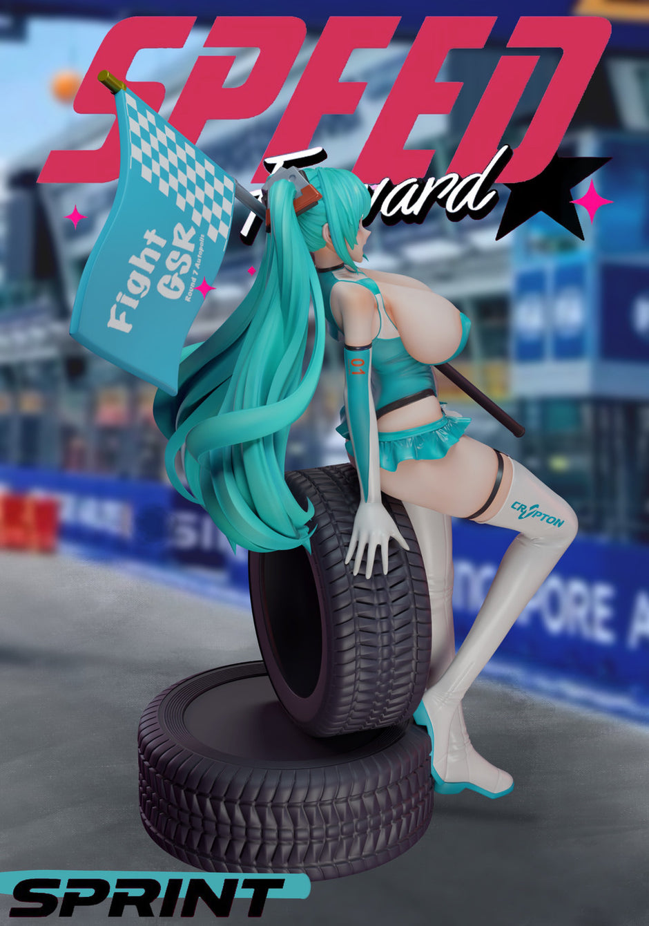 [Pre-Order] SC Studio - Statue - Project Sekai - Racing Girl Hatsune Miku