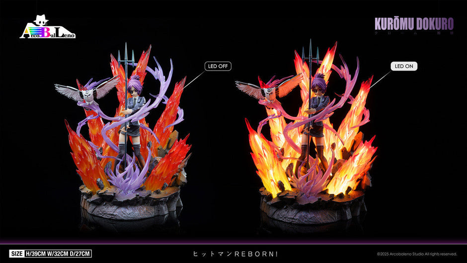 [Pre-Order] Arcobaleno Studio - Statue - Katekyo Hitman Reborn - Kurōmu Dokuro with LED