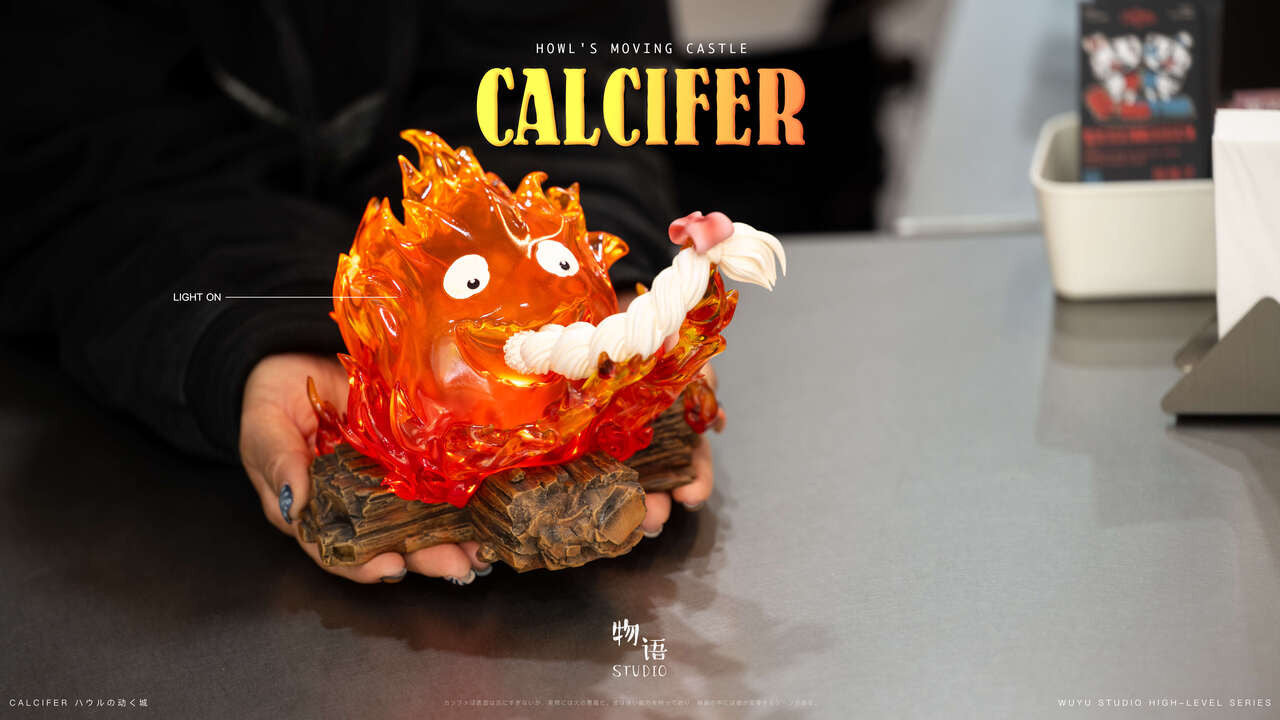 [Pre-Order] Wu Yu Studio - Statue - Calcifer Eating Hair Howl's Moving Castle