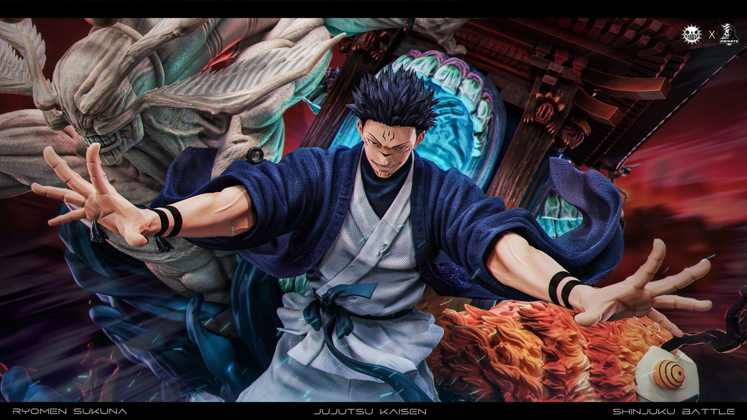 [Pre-order Clsoed] Zany Joke Studio & Temple Studio - Statue - Jujutsu Kaisen - S02 Sukuna, the Battle of the Demon Realm Shinjuku
