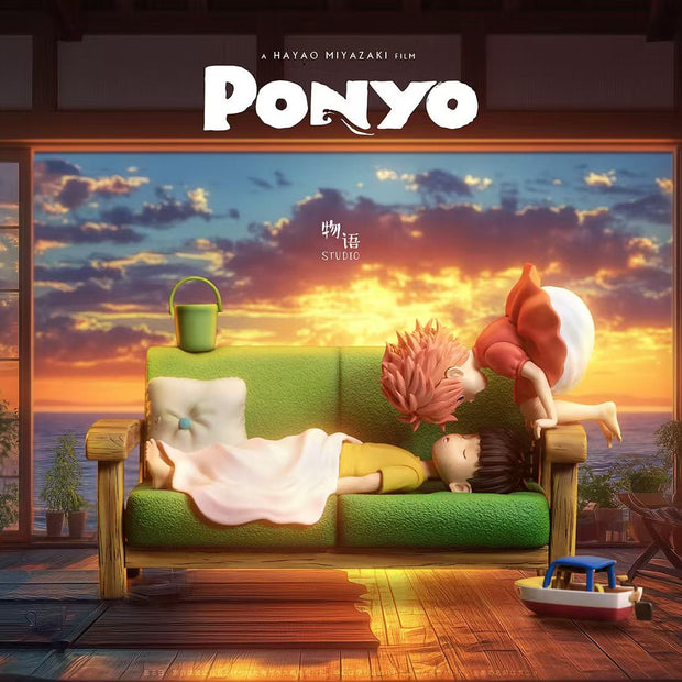 [Pre-Order Closed] Wu Yu Studio - Statue - Ponyo on the Cliff - Hayao Miyazaki Desktop Series 03 The Gentlest Companion Ponyo & Sosuke