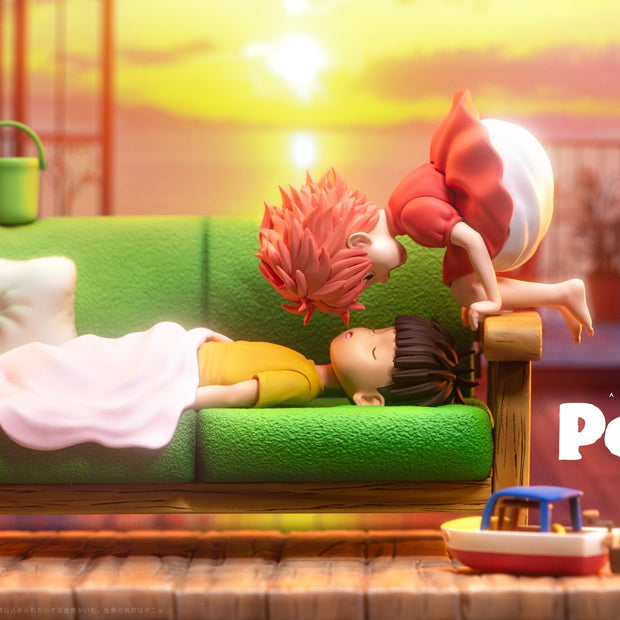 [Pre-Order Closed] Wu Yu Studio - Statue - Ponyo on the Cliff - Hayao Miyazaki Desktop Series 03 The Gentlest Companion Ponyo & Sosuke