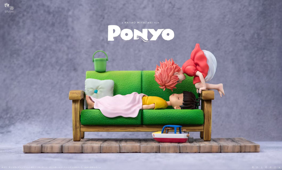 [Pre-Order Closed] Wu Yu Studio - Statue - Ponyo on the Cliff - Hayao Miyazaki Desktop Series 03 The Gentlest Companion Ponyo & Sosuke