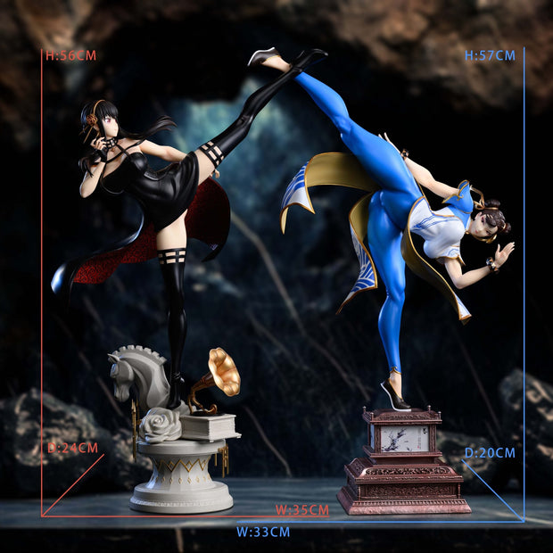 [Pre-Order] Xpic Studio - Statue - Street Fighter/Spy x Family - Chun-Li vs Yor Forger