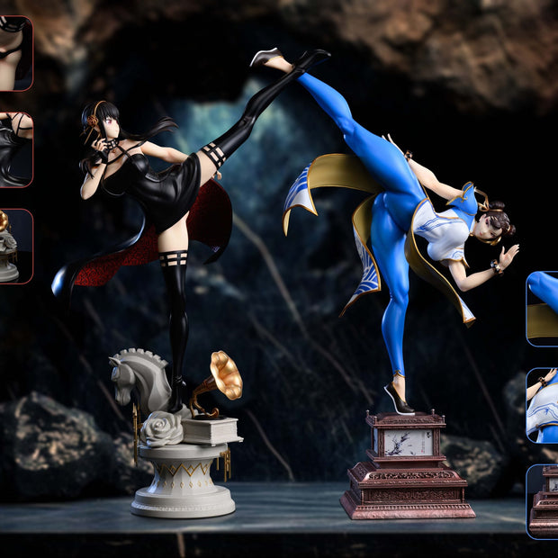 [Pre-Order] Xpic Studio - Statue - Street Fighter/Spy x Family - Chun-Li vs Yor Forger