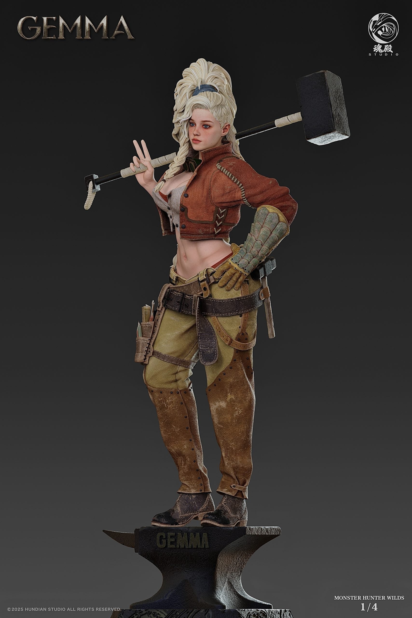 [Pre-Order] HunDian Studio - Statue - Monster Hunter - Gemma