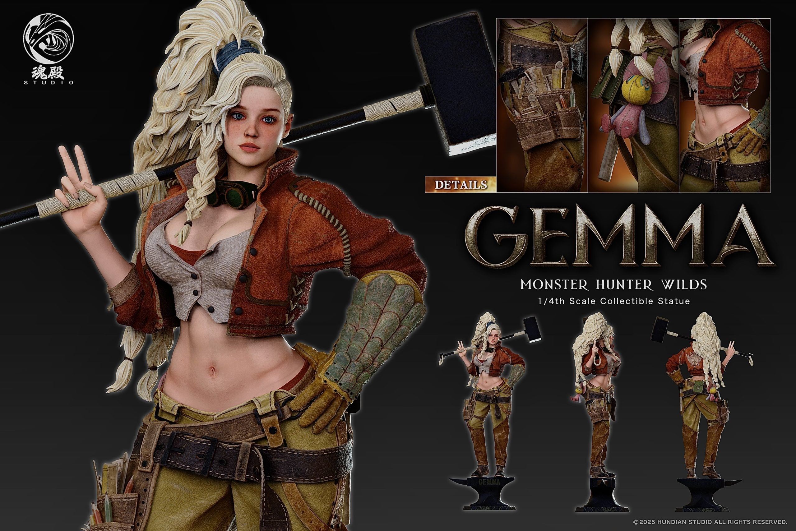 [Pre-Order] HunDian Studio - Statue - Monster Hunter - Gemma