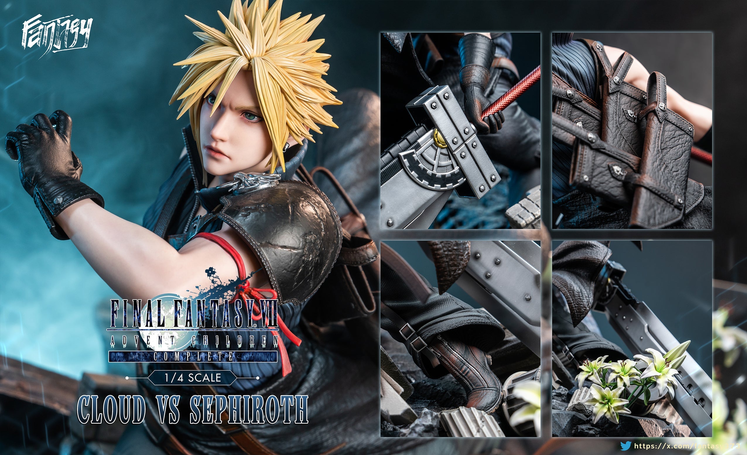 [Pre-Order Closed] FANTASY Studio & Dragon Studio - Statue - Final Fantasy - Sephiroth vs Cloud