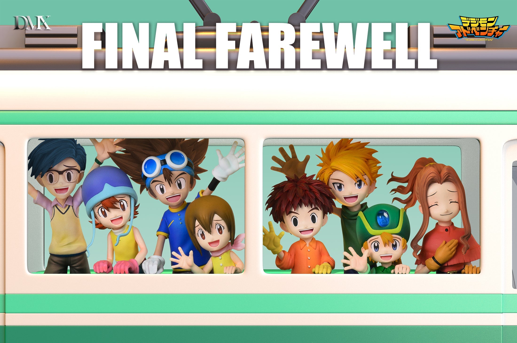 [Pre-Order] DMX Studio - Statue - Digimon - First Generation Train