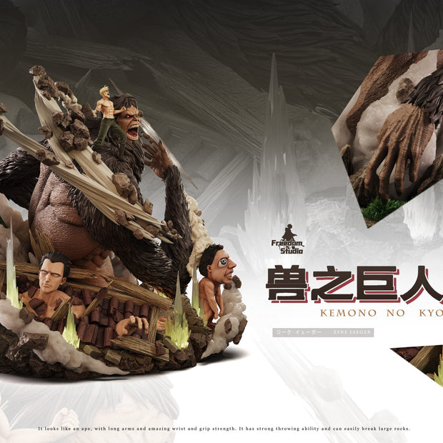 [Pre-Order Closed] Freedom Studio - Statue - Attack on Titan - 016 Zeke Yeager & Beast Titan
