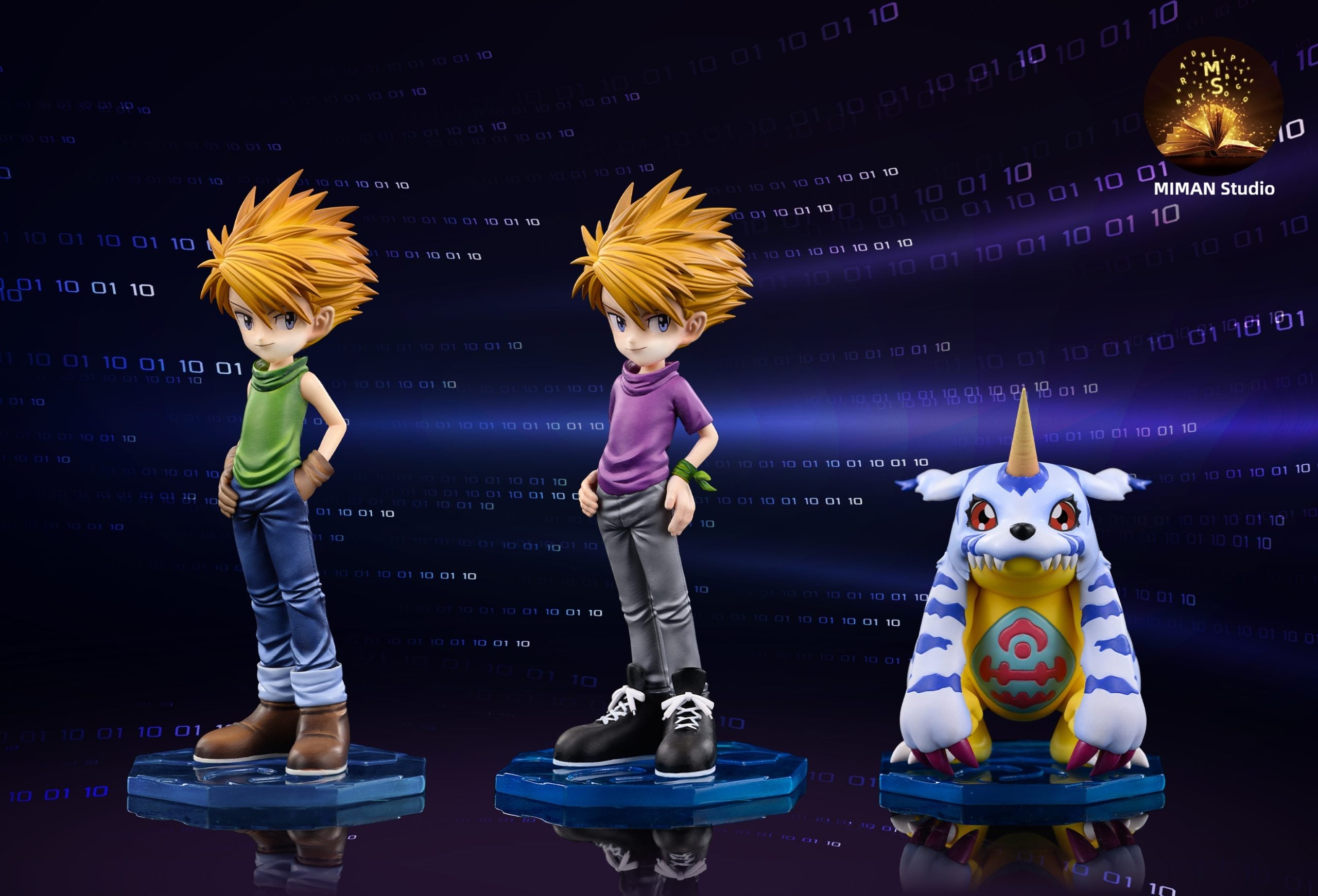 [Pre-Order Closed] MIMAN Studio - Statue - Digimon - Main character Team #5 Yamato Ishida & Gabumon