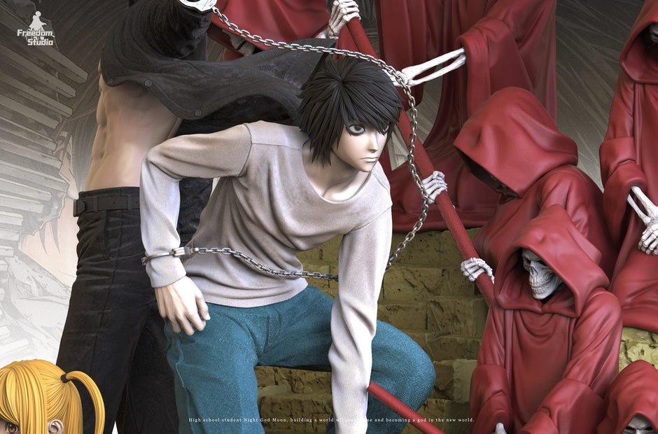 [Pre-Order] Freedom Studio - Statue - Death Note - Yagami Light & Misamisa & L.Lawlie