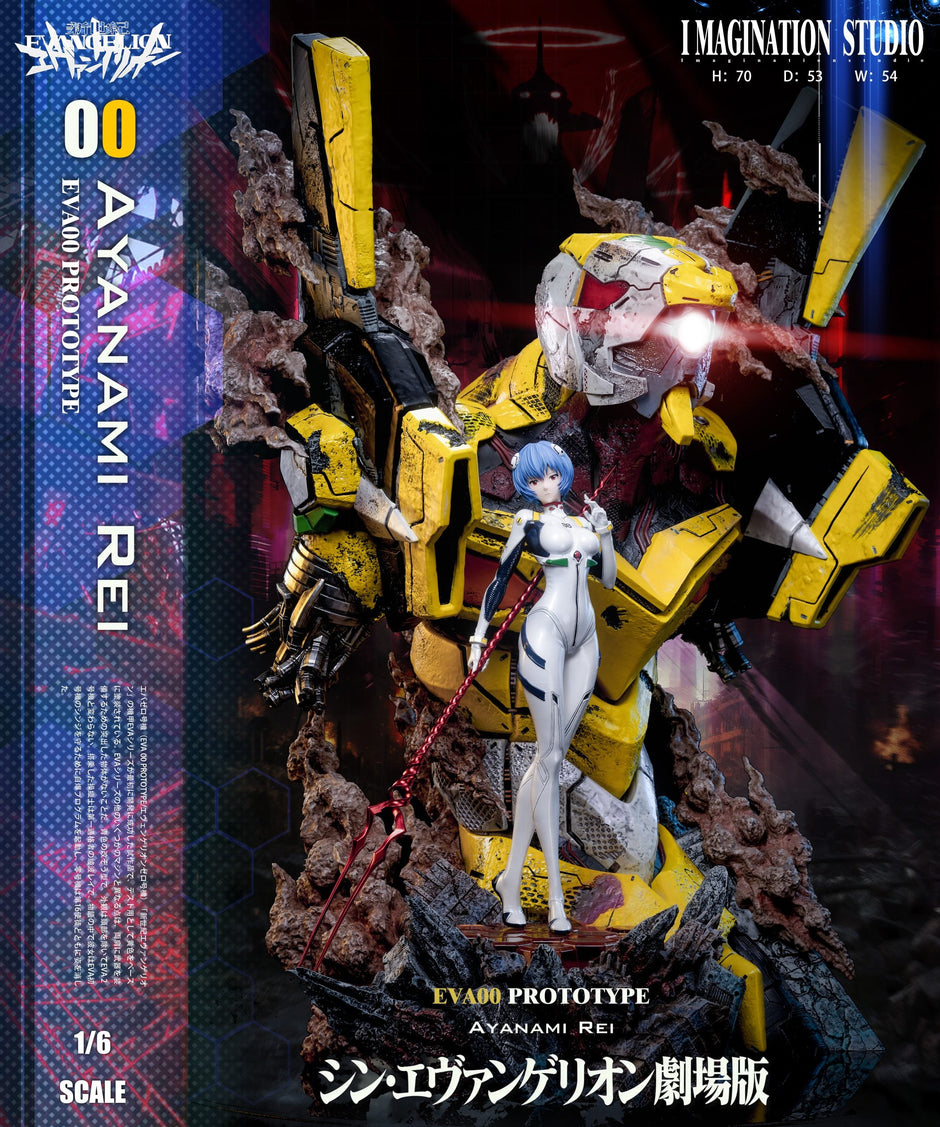 [Pre-Order Closed] Imagination Studio - Statue - Neon Genesis Evangelion - Soryu Asuka Langley & Ayanami Rei