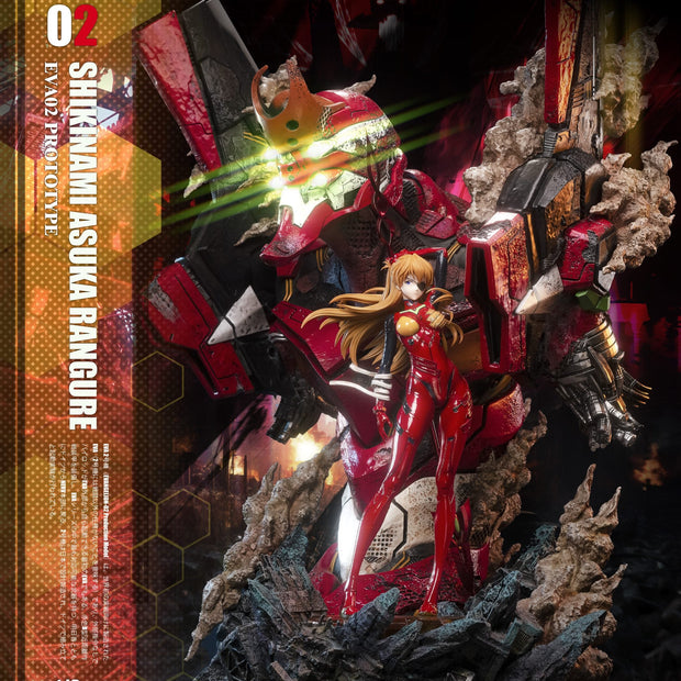 [Pre-Order Closed] Imagination Studio - Statue - Neon Genesis Evangelion - Soryu Asuka Langley & Ayanami Rei