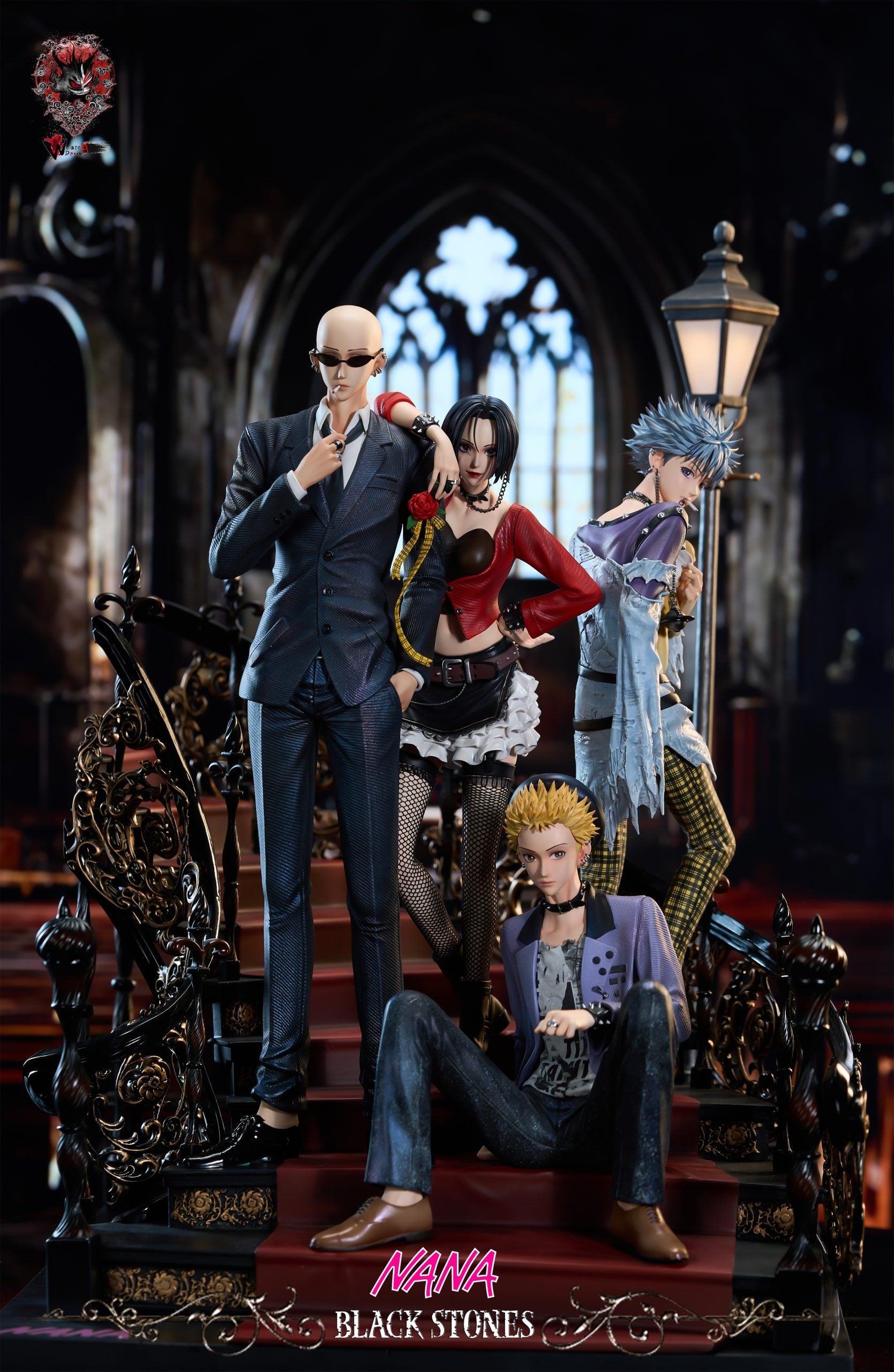 [Pre-Order Closed] Weare A Design studio - Statue - NANA - 2.0 Black Stones Nana & Shinichi & Nobuo & Yasushi