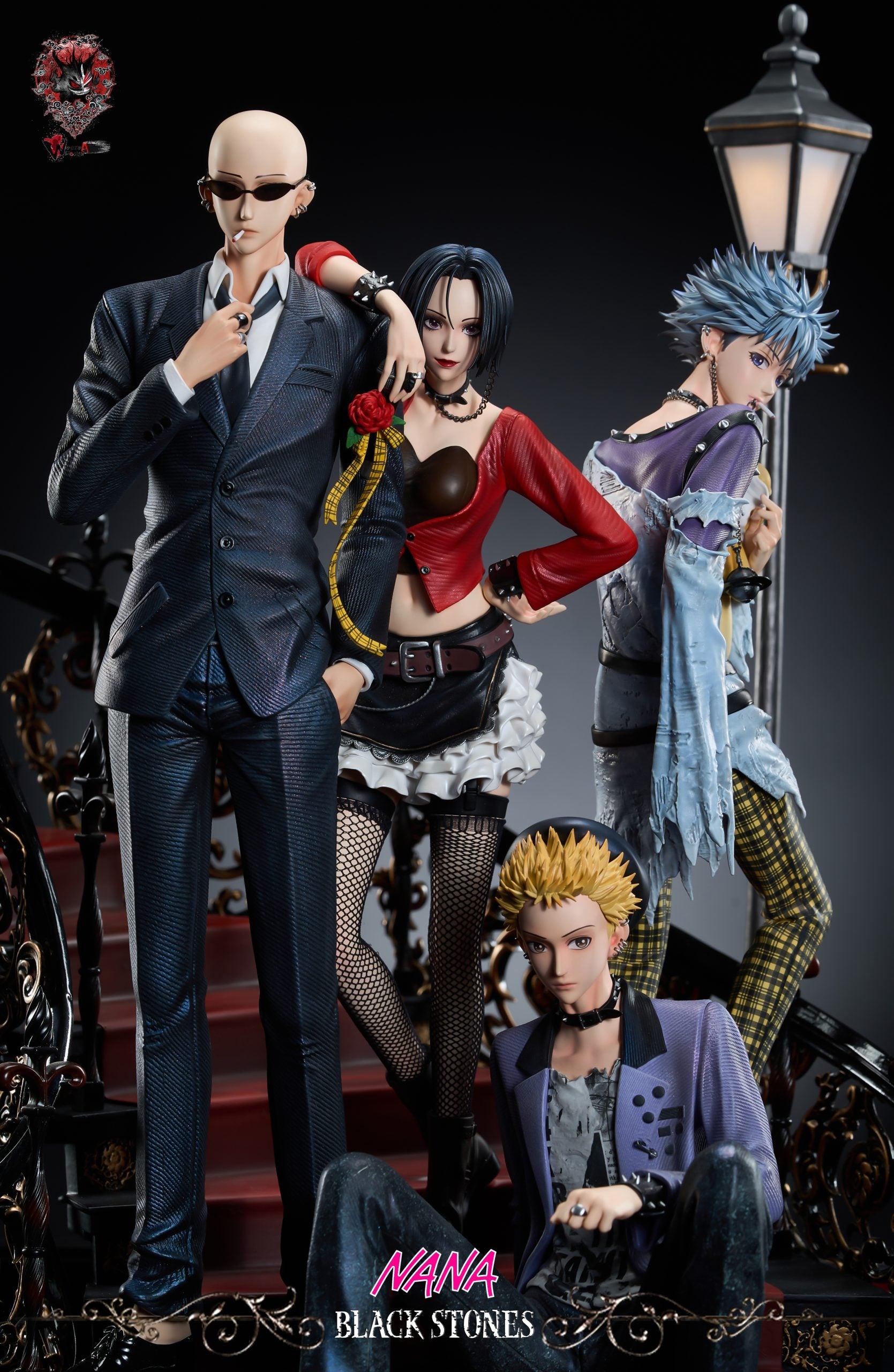 [Pre-Order Closed] Weare A Design studio - Statue - NANA - 2.0 Black Stones Nana & Shinichi & Nobuo & Yasushi